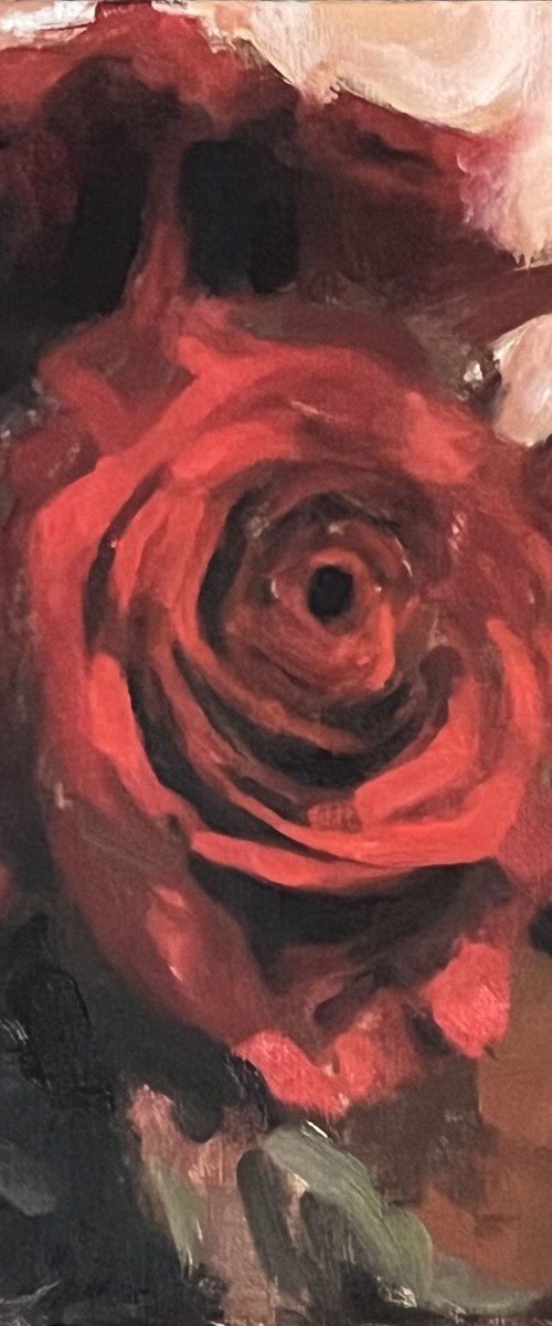 Study of Red Rose by Simon Zekaria