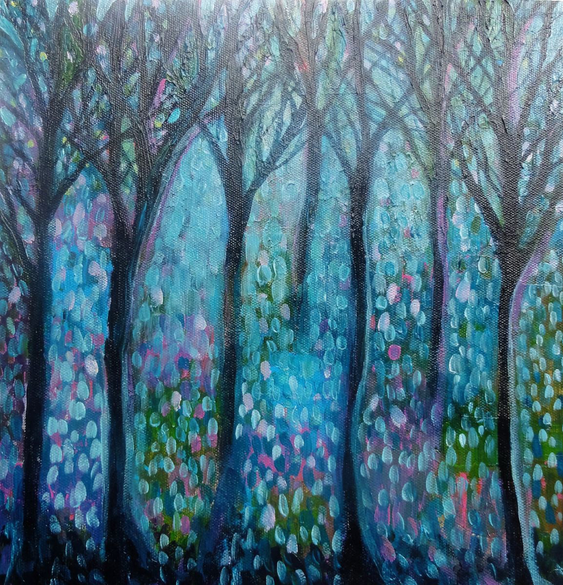 Midnight Forest By Janice Macdougall Artfinder