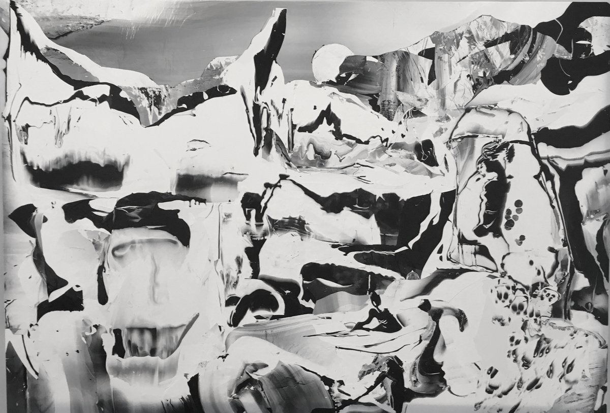 Surrealistic Landscape Acrylic Painting By Steve Pennisi, 57 X 40", Iblis, Original Artwork