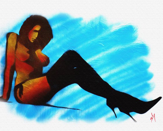 Sly girl 3  (on canvas).