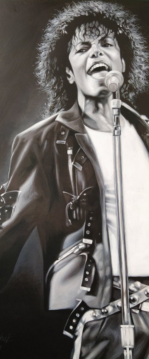 Michael Jackson portrait by Lesja Rygorczuk