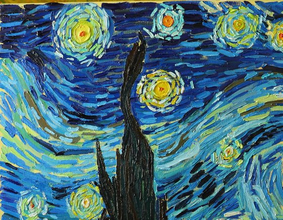 "The Starry Night" - Van Gogh reproduction