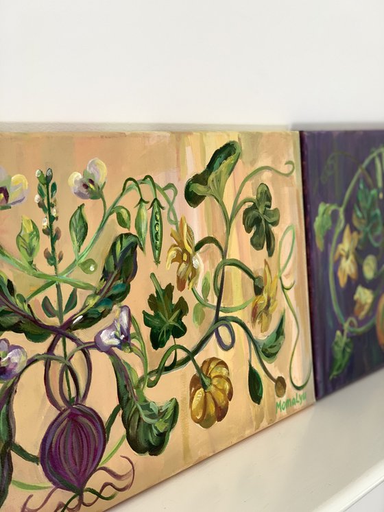 The grace of the interweaving. DIPTYCH