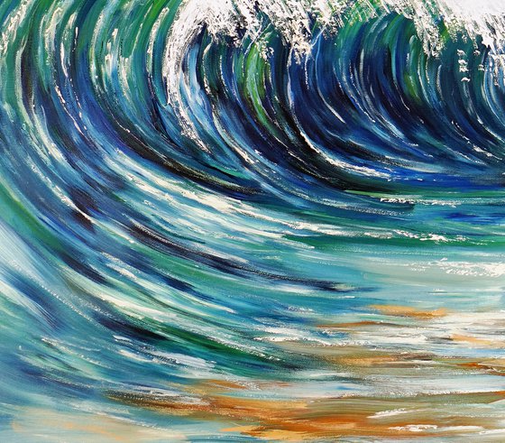 Seascape Breaking Waves D 7