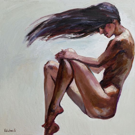 The Element of Wind - Oil Portrait Painting