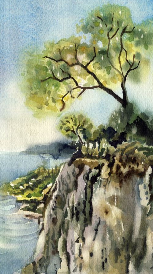 a view of the cliff by Alfred  Ng