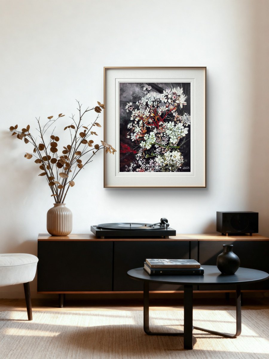 White Scattering By Irina Dmitrieva, 16 X 20, Artwork For Sale On Artfinder