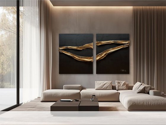Black & Gold Abstract Luxury
