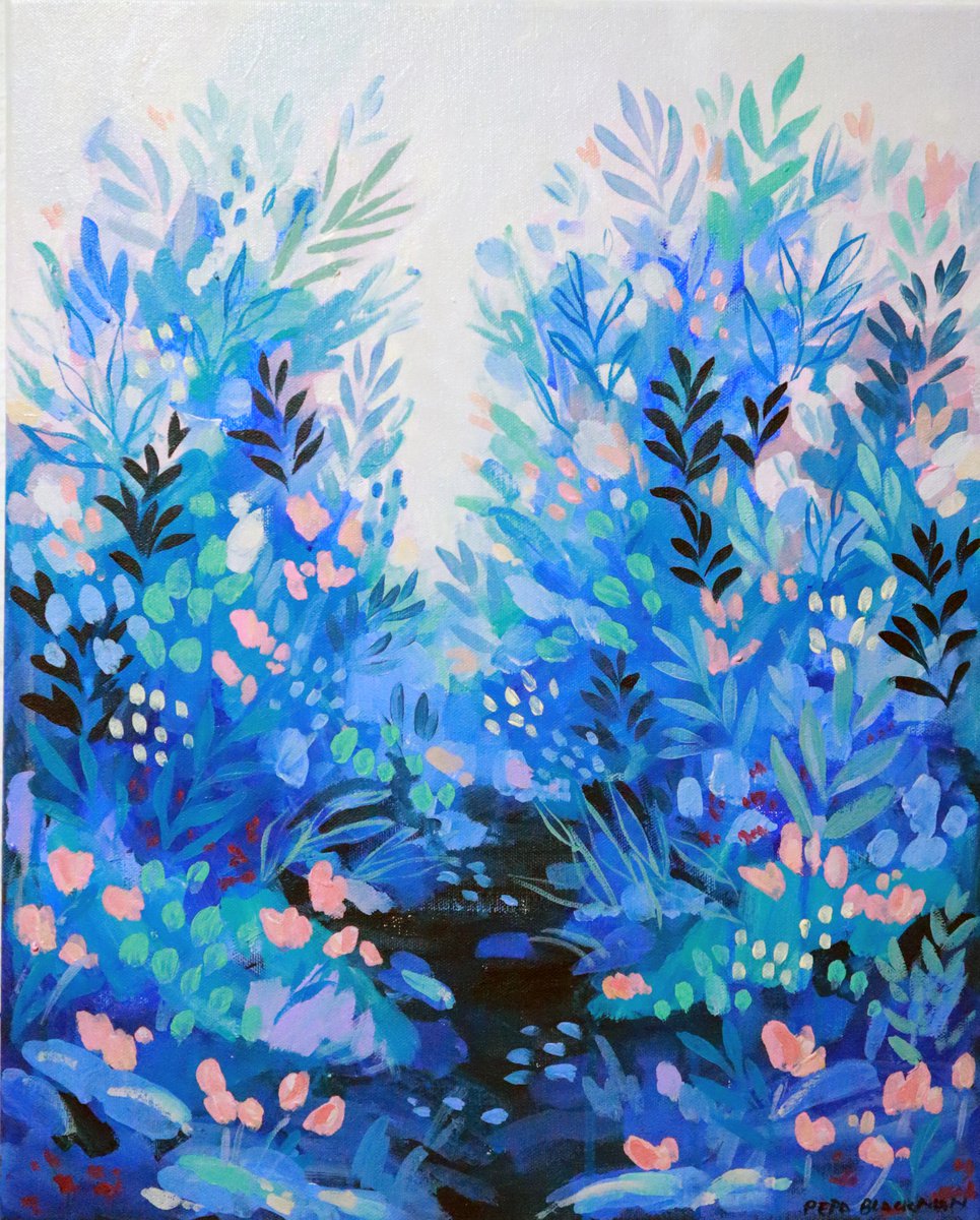 Deep into the blue garden by Josephine Blackman
