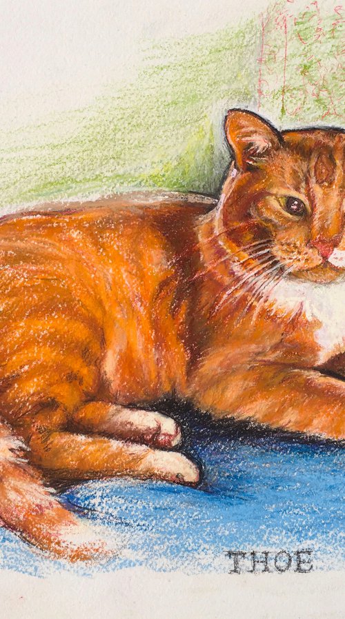 Portrait of Thoe (Ginger) by Patricia Clements