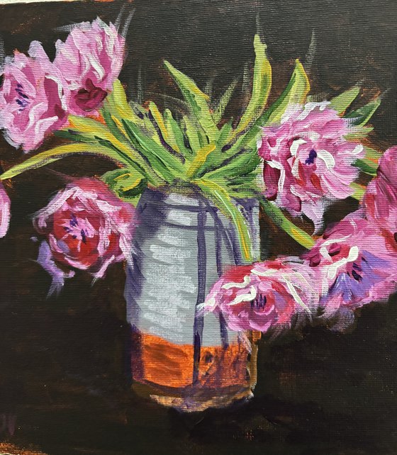 Pink Tulips Still Life