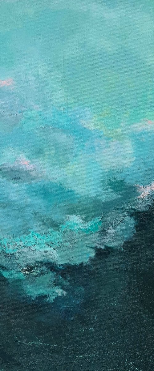 Emerald Wave #2 by Dara Volvich
