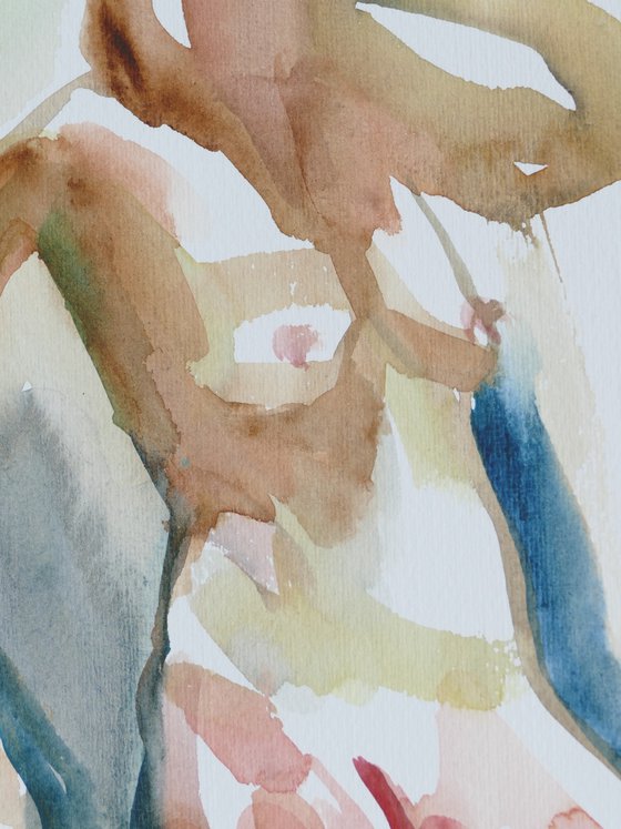 Standing female nude