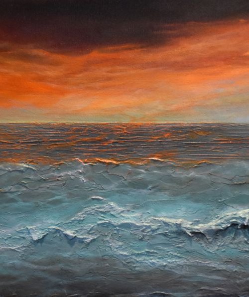 Coastal Zen Ocean paintings Sescapes Sunsets Sky paintings by Tamara Bettencourt