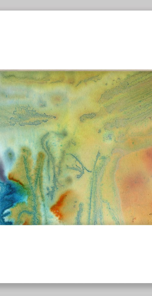 A Soft Prayer 7 - Watercolor Abstract Painting in mat by Kathy Morton Stanion by Kathy Morton Stanion