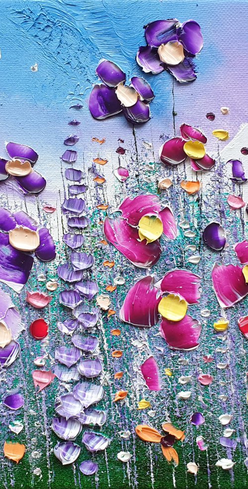 "Delicate Meadow Flowers in Love" by Phil Broad
