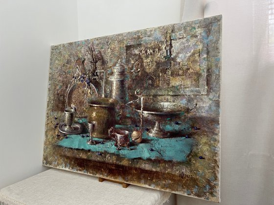 Silver Turquoise Moody Kitchen