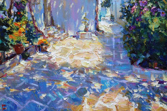 "Blomsng courtyard"