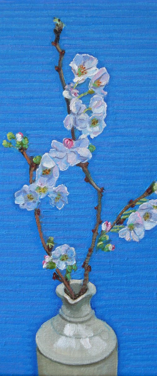 Sprig of Winter Flowering Cherry by Richard Gibson