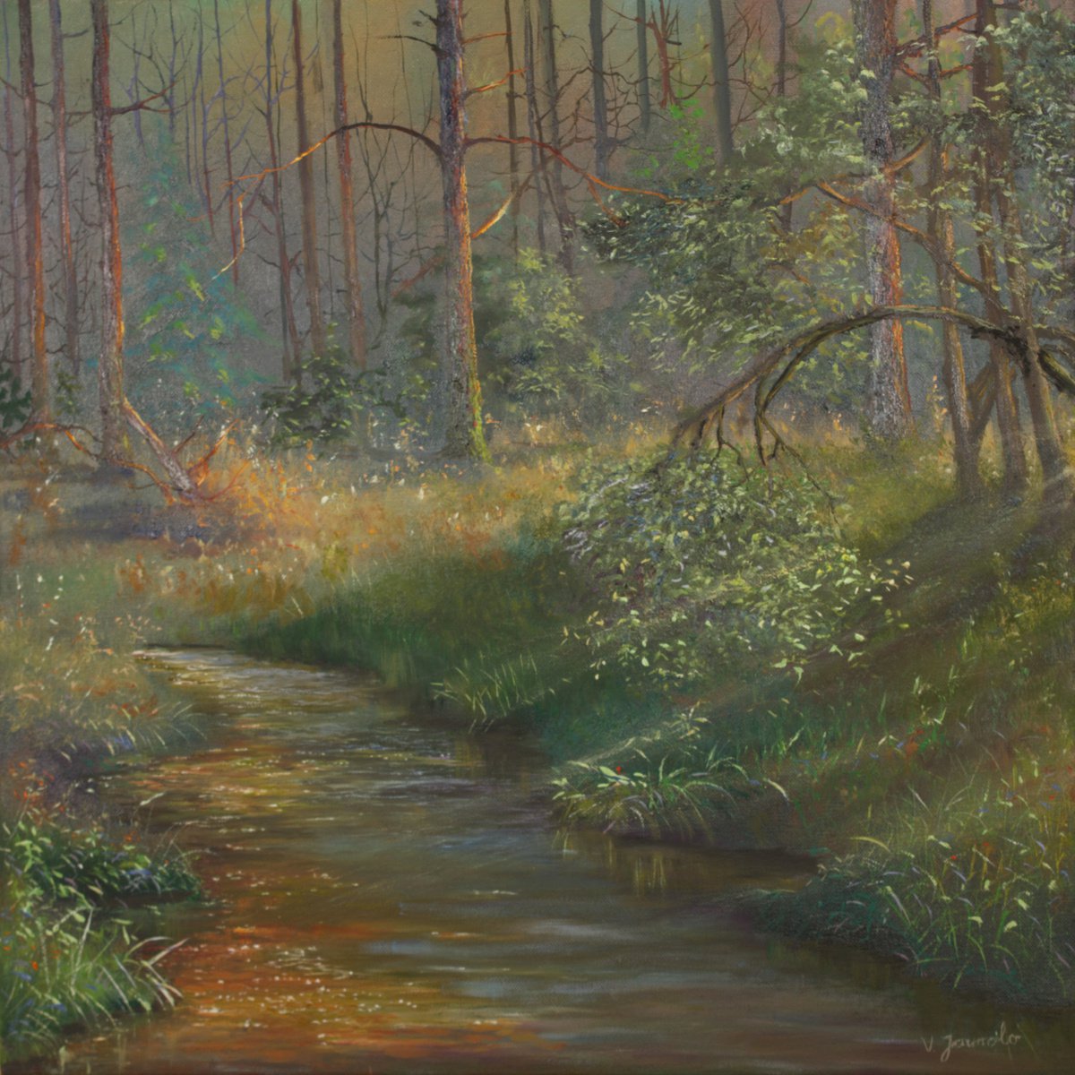 Summer in the Forest by Vladimir Jarmolo