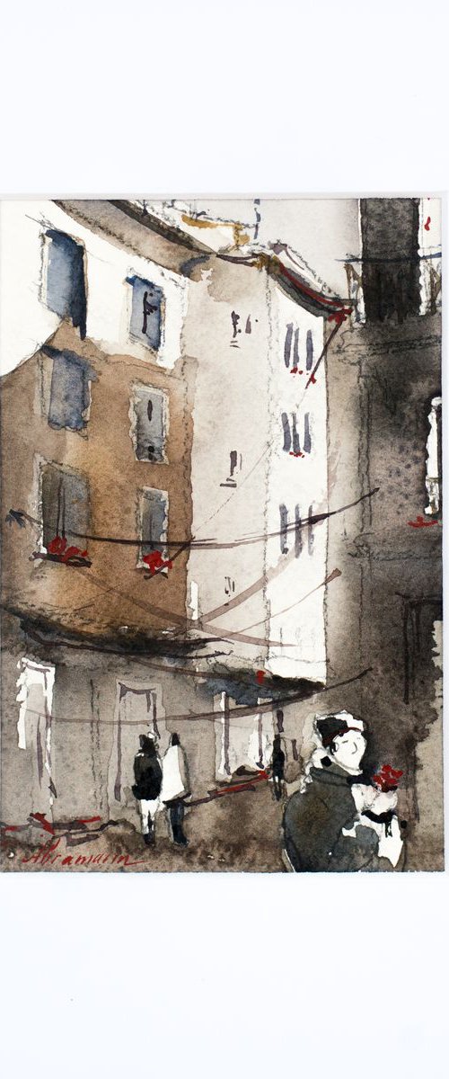Avignon. Grisaille by Marina Abramova