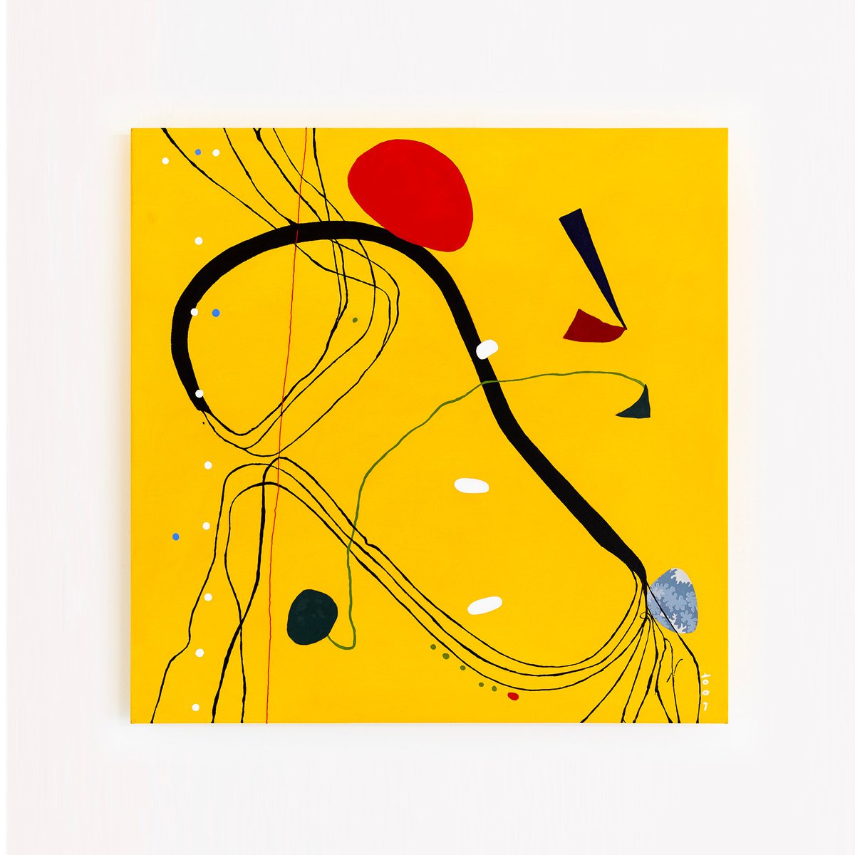 Abstract Acrylic Painting By Hyunah Kim, 36 X 36, Libera, Original Artwork