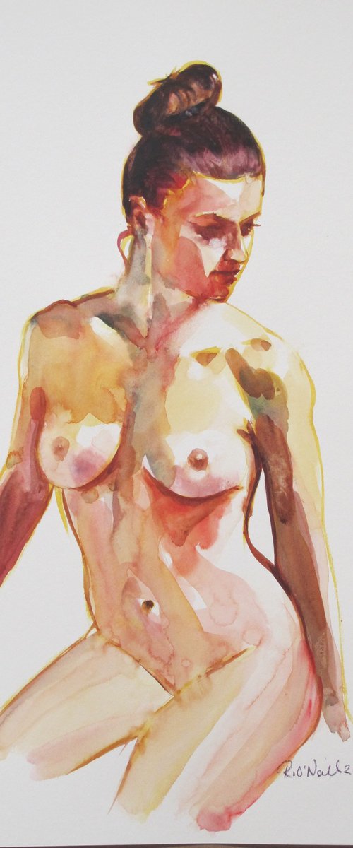 Seated female nude by Rory O’Neill