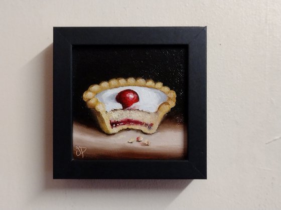 Little Cherry Bakewell tart 2 still life