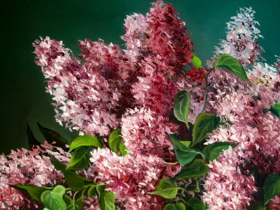 "The smell of lilac",  flowers , still life.