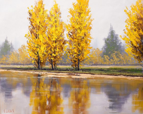 Autumn River Landscape