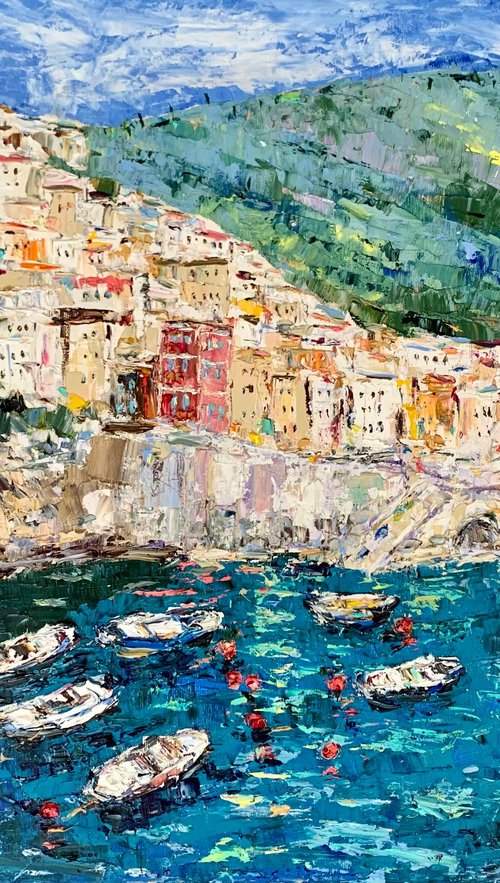 Riomaggiore Coast by Vilma Gataveckienė