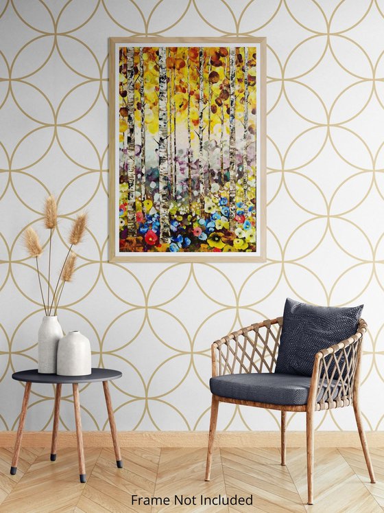 Golden Birch Garden
