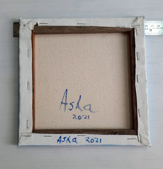 Set of Two Surfers in the blue sea