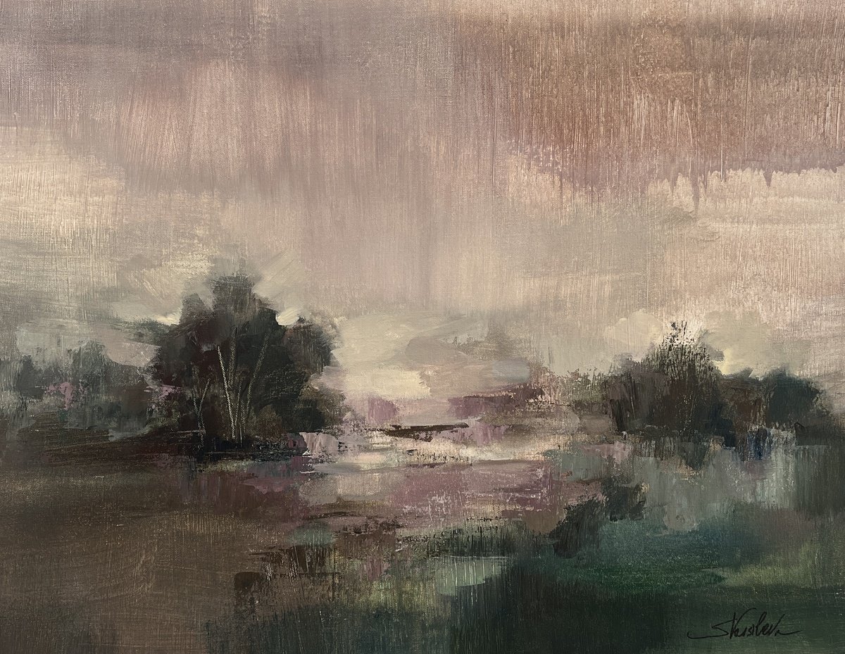  Early Morning Landscape By Silvia Vassileva, 30 X 24, Artwork For Sale On Artfinder