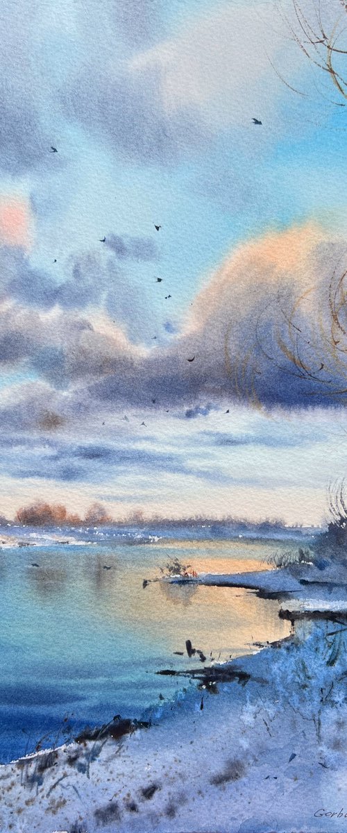 Frozen river #6 by Eugenia Gorbacheva