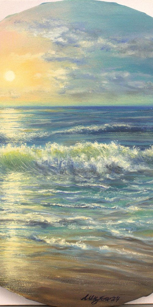 Sea sunset by Ludmilla Ukrow