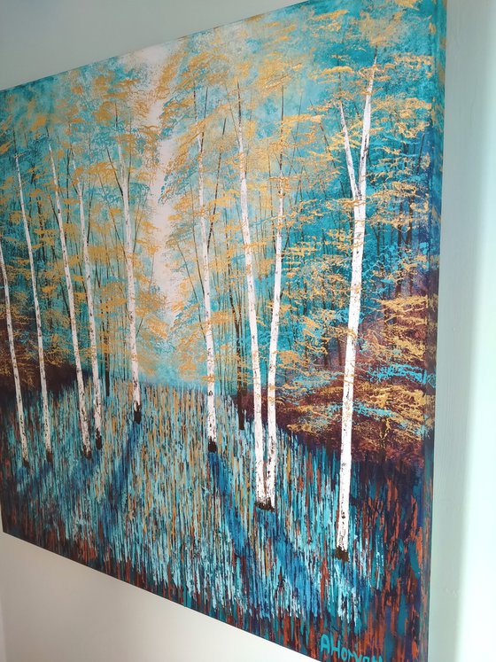 Golden Birch Wood