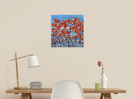 Poppies On Blue Sky 4