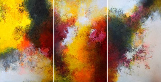 Abstract triptych / 3 in 1 / Performance N4
