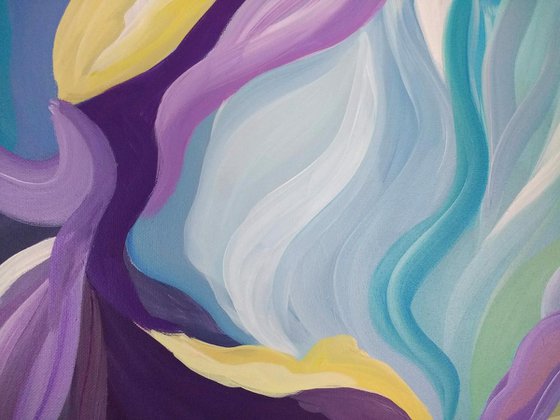 Lavender Abstract - Original Acrylic Painting