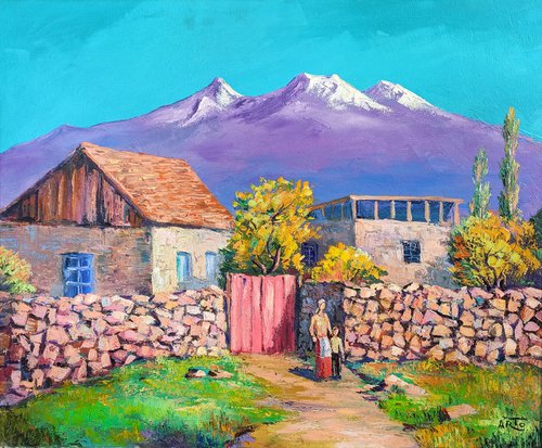 Rural scene by Arto Mkrtchyan