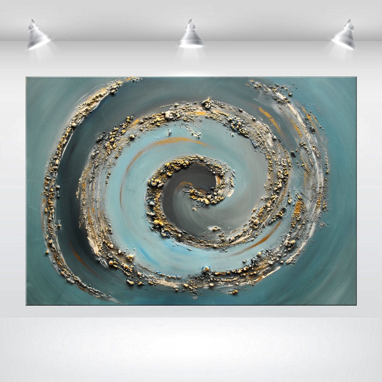 Golden Thoughts Abstract Acrylic Oversized Pai Artfinder