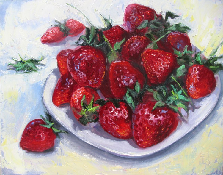 Strawberry 2018 Oil Painting By Irina Sergeyeva Artfinder