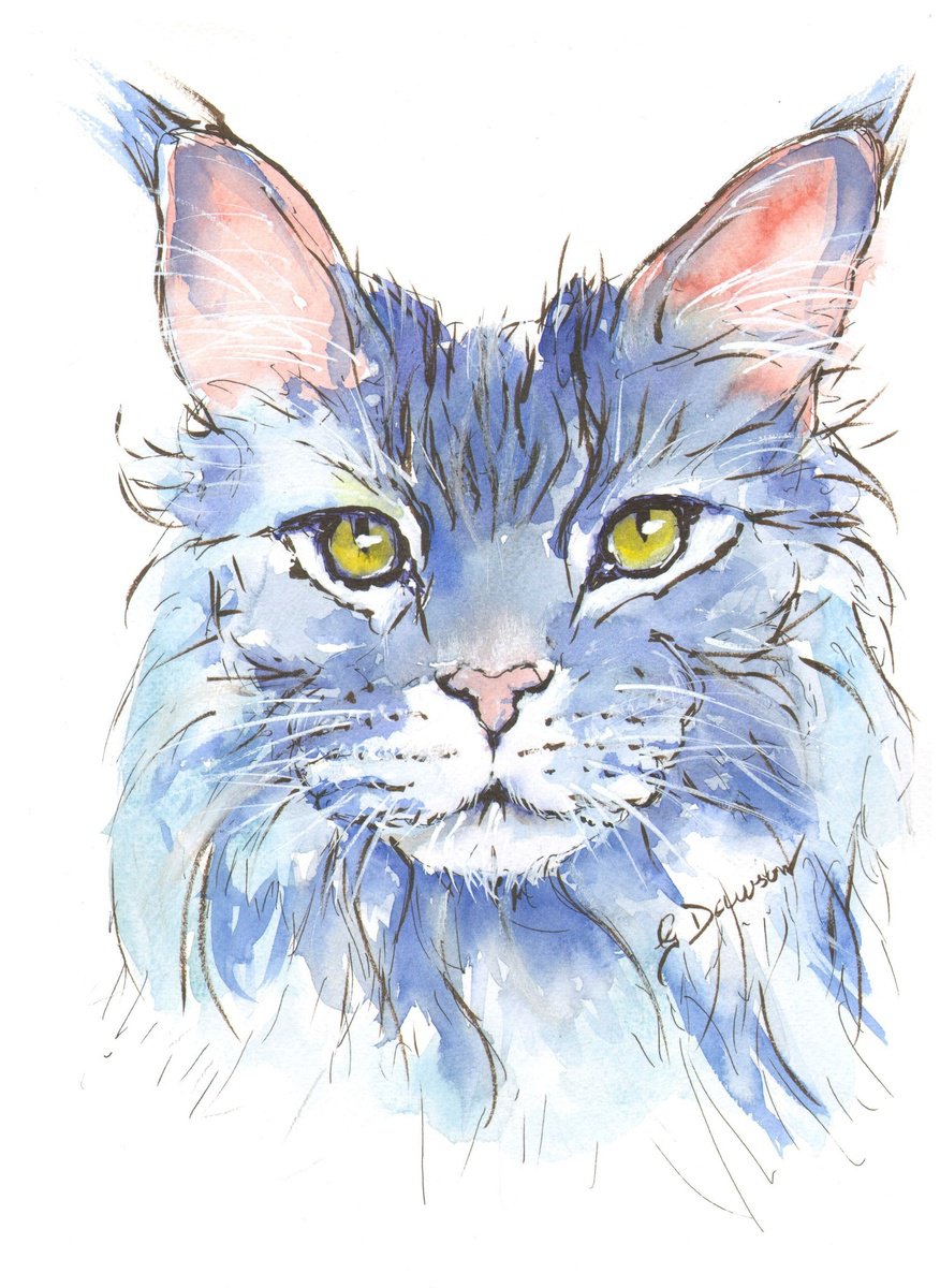 Blue Cat by Geoffrey Dawson