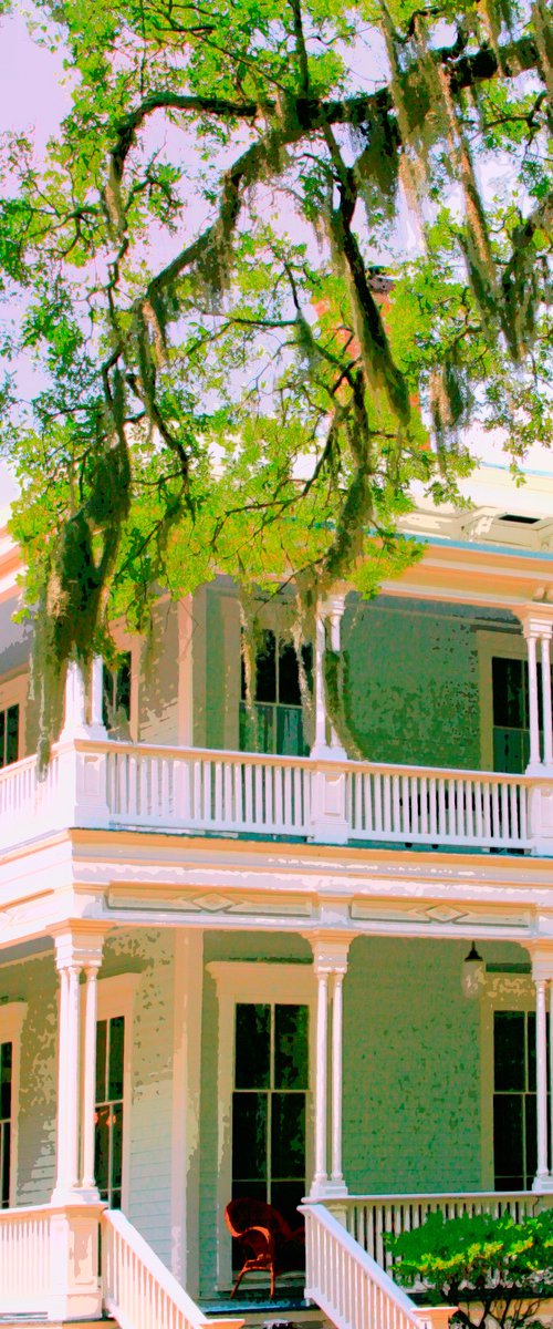 ON THE PORCH Savannah GA by William Dey