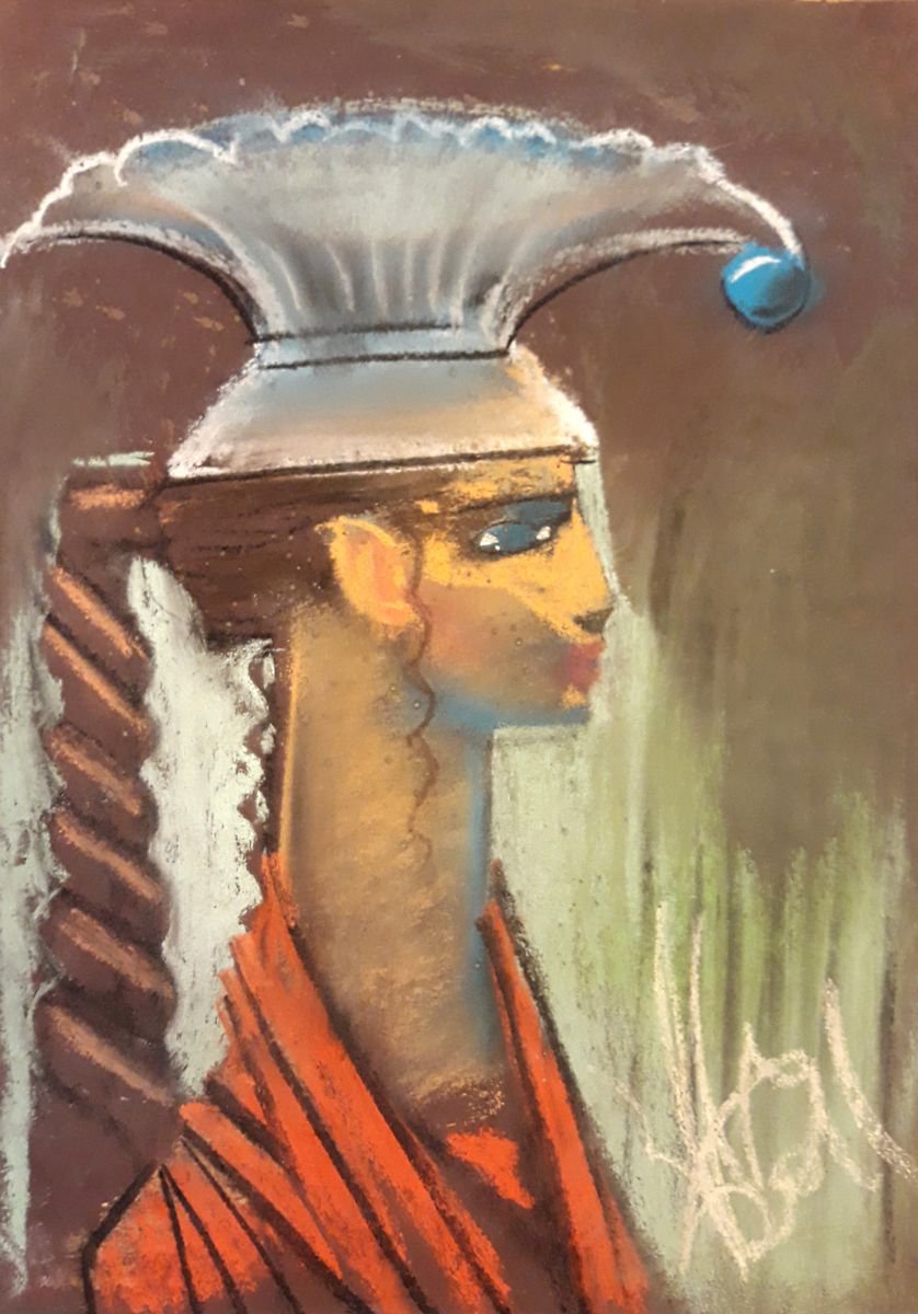 Photorealistic Portrait Pastel Drawing By Yuri Zelonuy, 12 X 16", Stranger 31, Original Artwork