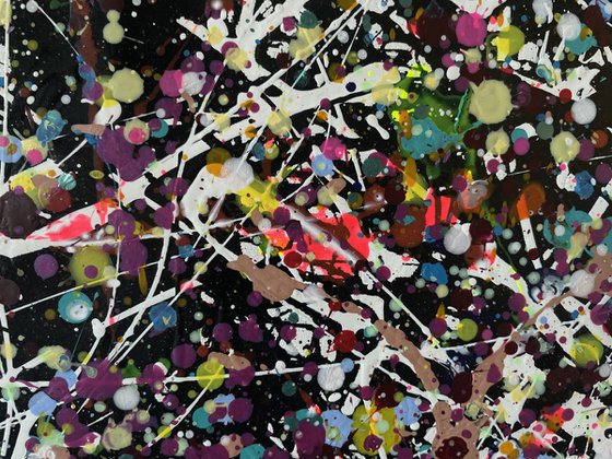 Broken Euphoria on a Black Background