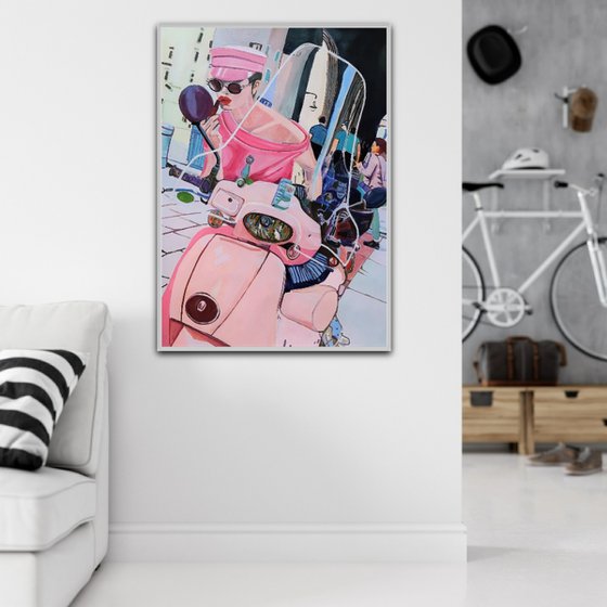 Pink life / 100 x 70 cm