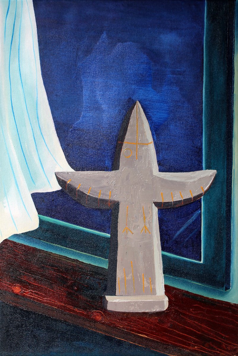 Surrealistic Still Life Oil Painting By Ben Stephenson, 16 X 24, Dreams Of Flight, Original Artwork