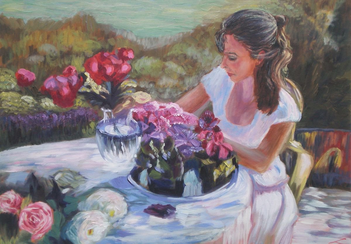 In The Garden By Elena Sokolova, 28 X 20, Artwork For Sale On Artfinder